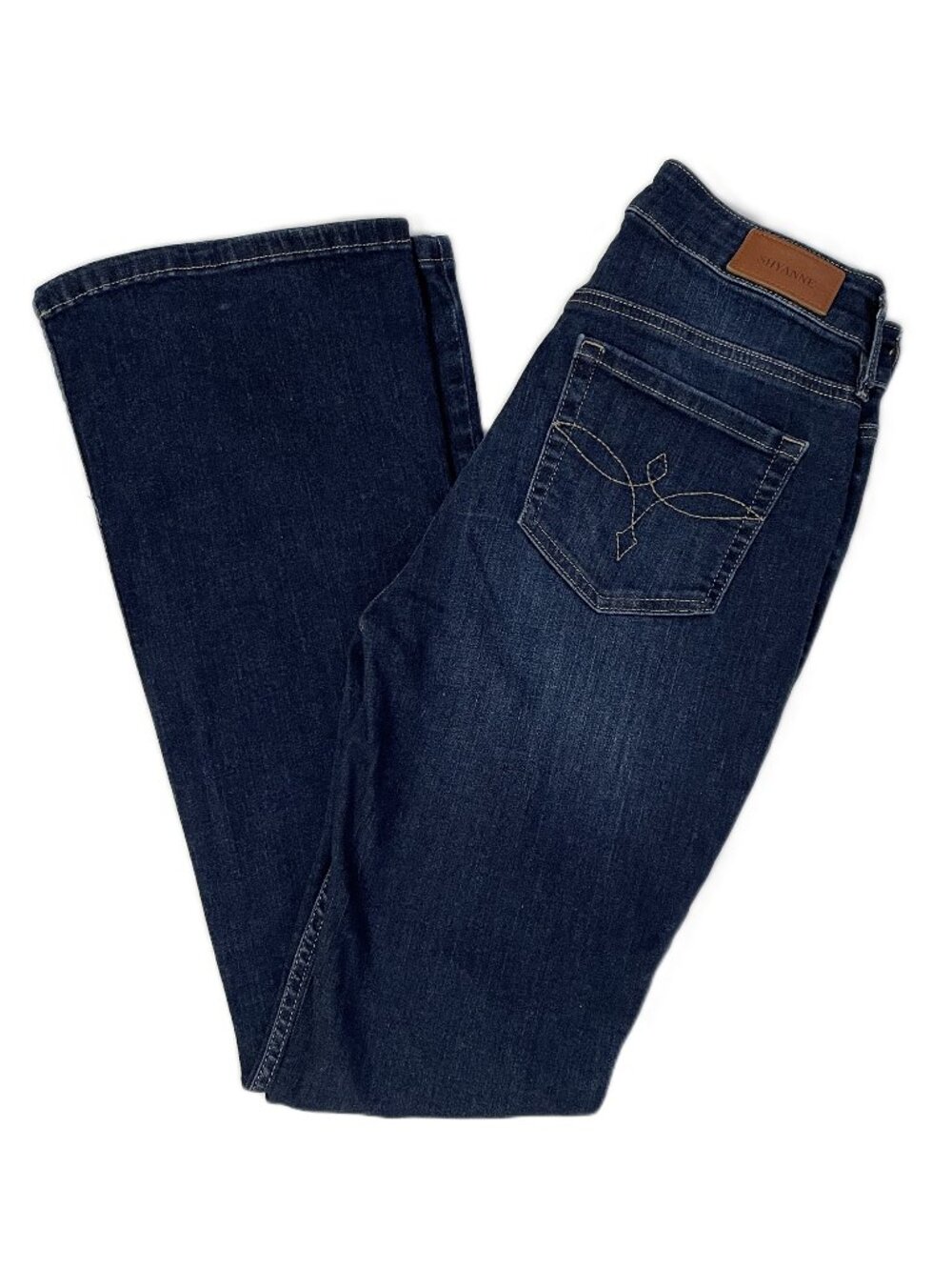 Shyanne Celeste Jeans 28x32 Dark Wash Blue High Rise Bootcut Stretch Western